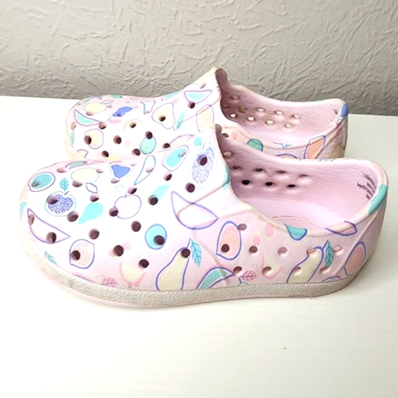 Cat & Jack‎ Kids Pink Patterned Slip On Shoes Size 8 Easter Church Play - Picture 1 of 5